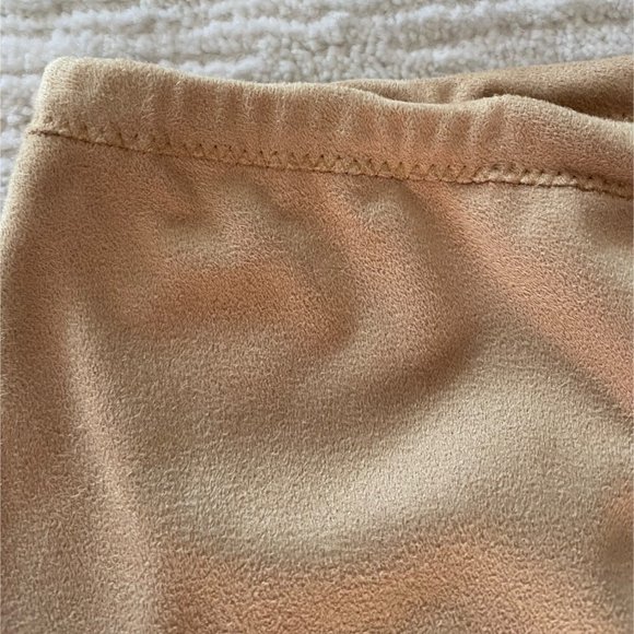 Max Studio Golden Yellow Drawstring Womens Pants Sz S Microfiber Faux Suede - Picture 8 of 12